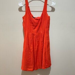 Nine West Vibrant Orange Mini Dress